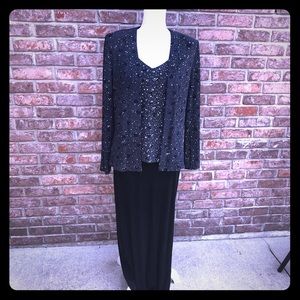 En Francais by Huey Waltzer Vintage Evening Gown